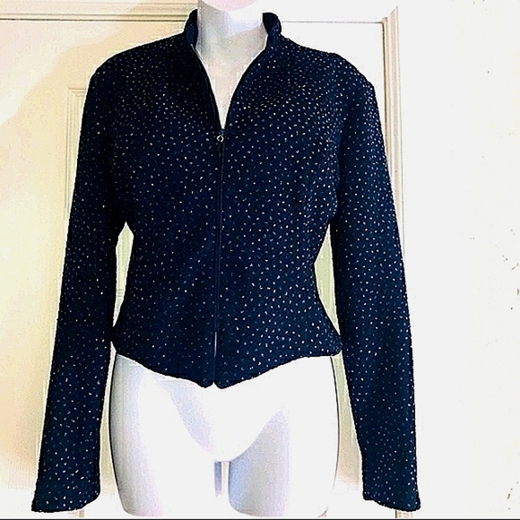 VINTAGE RHINESTONE Jessica Howard  Bolero/Jacket12 - Picture 3 of 8
